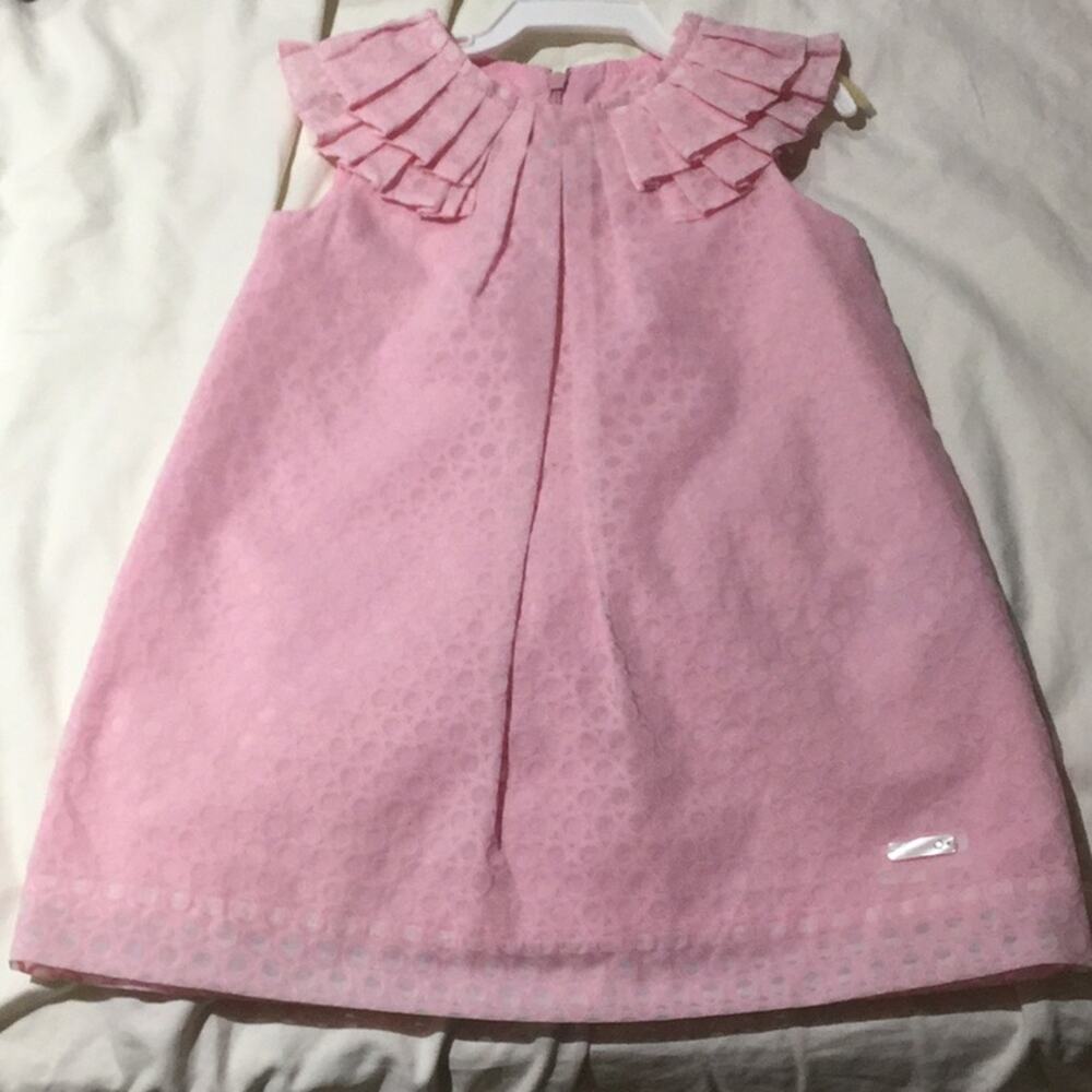 Mayoral sundress 18 m nwot pink on pink full lined